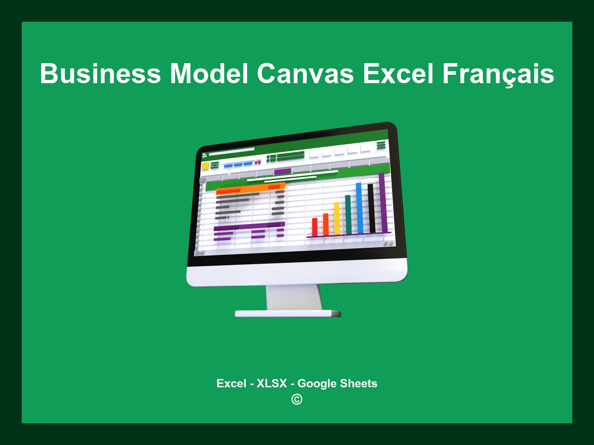 Business Model Canvas Excel Français